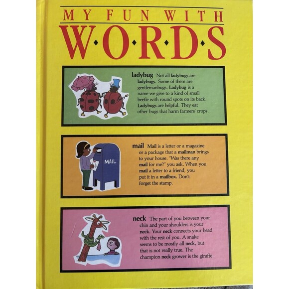 My Fun With Words Dictionary Kids Books A-K & L-Z Hardcover Lot of 2 Homeschool - Picture 6 of 11